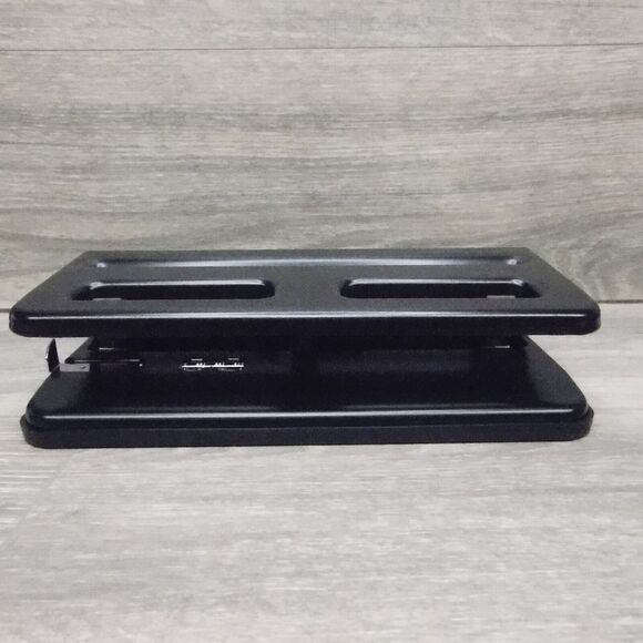 Business Source Heavy Duty 3 Hole Punch 65625 Black Desktop Office 30 Sheet - Picture 10 of 15